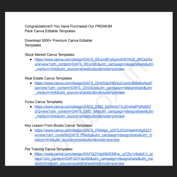 5000+ templates